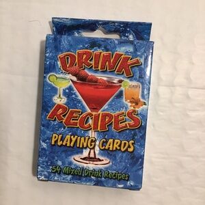 Drink recipes playing cards